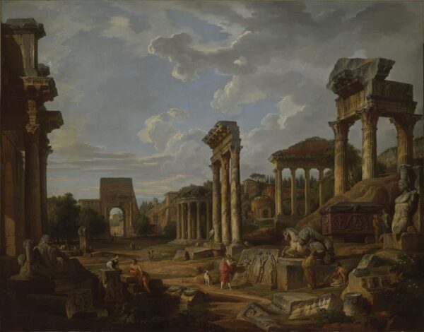 Un Capriccio du Forum romain – Giovanni Paolo Panini Giovanni Paolo Panini 85x75