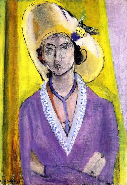 Le chapeau jaune – Matisse Henri Matisse 70x105