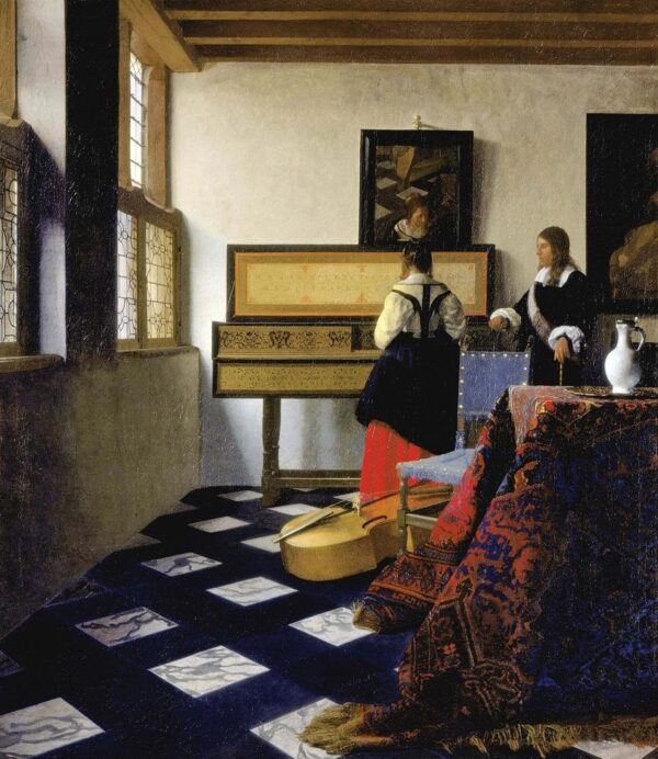 La Leçon de musique (Vermeer) – Johannes Vermeer Johannes Vermeer 70x85