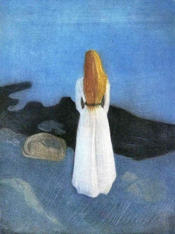 Jeune femme sur le rivage – Edvard Munch Edvard Munch 70x85