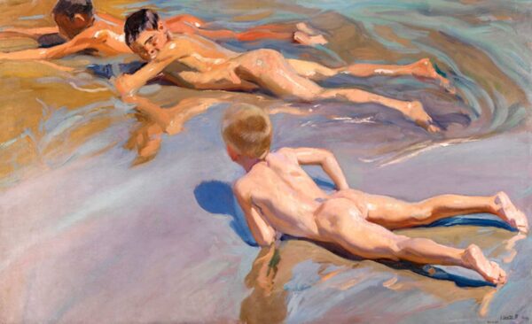 Enfants à la plage – Sorolla Joaquín Sorolla 105x70