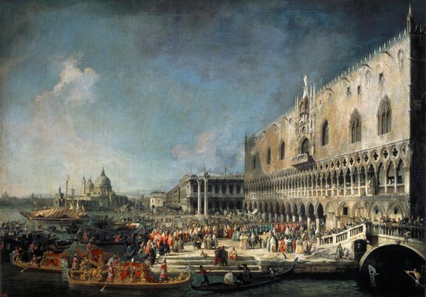 Accueil d’un envoyé français à Venise – Giovanni Antonio Canal Giovanni Antonio Canal 105x70