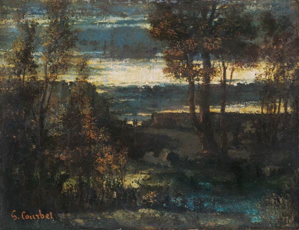 Paysage du soir – Gustave Courbet Gustave Courbet