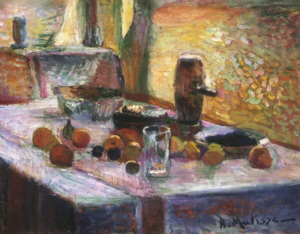 Première nature morte à l’orange début 1899 – Matisse Henri Matisse 85x75