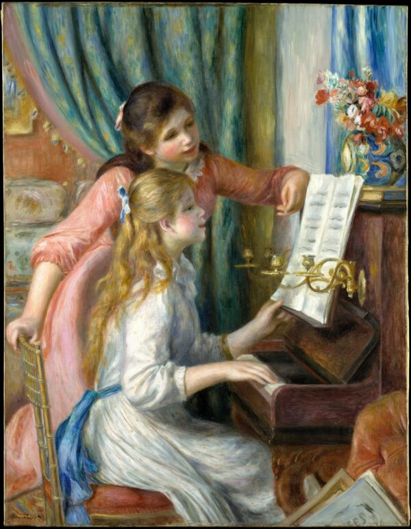 Deux filles au piano 1892 – Pierre-Auguste Renoir Pierre-Auguste Renoir 70x85