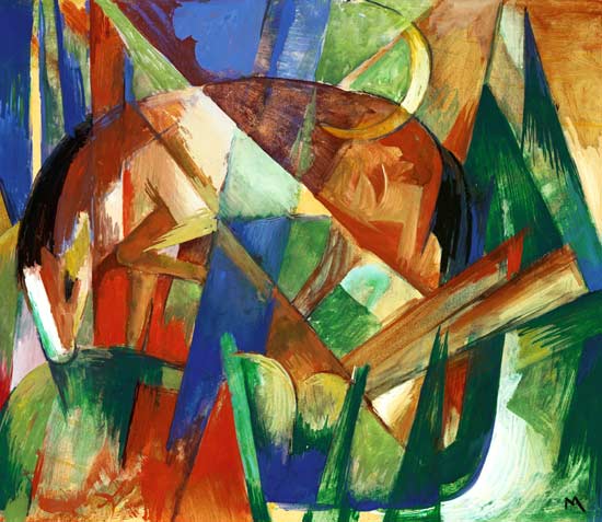 Bête fabuleuse II (cheval) – Franz Marc Franz Marc 85x75