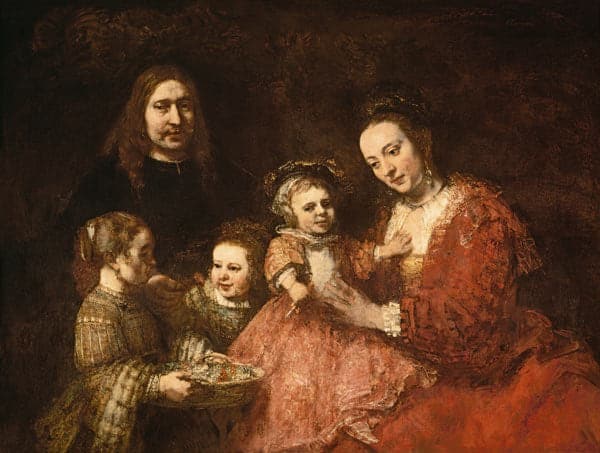 Portrait de famille – Rembrandt van Rijn Rembrandt van Rijn 85x75