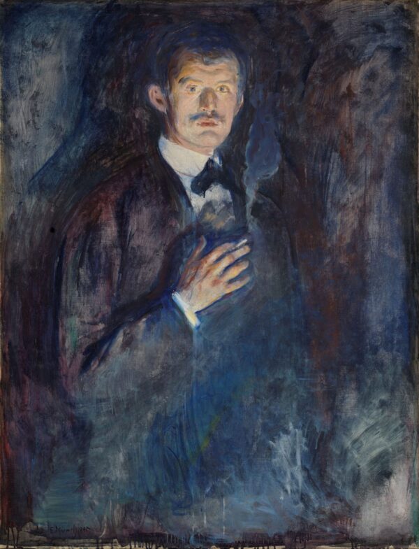 Autoportrait avec une cigarette – Edvard Munch Edvard Munch 70x85