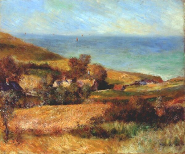 Vue de la côte près de Wargemont – Pierre-Auguste Renoir Pierre-Auguste Renoir 85x75