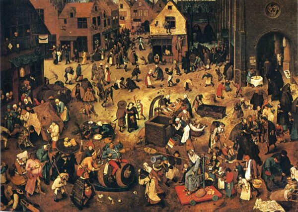 Le Combat de Carnaval et Carême – Pieter Brueghel l’Ancien Pieter Brueghel l'Ancien 105x70