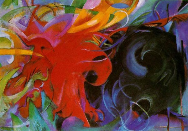 Formes combattantes – Franz Marc Franz Marc 105x70