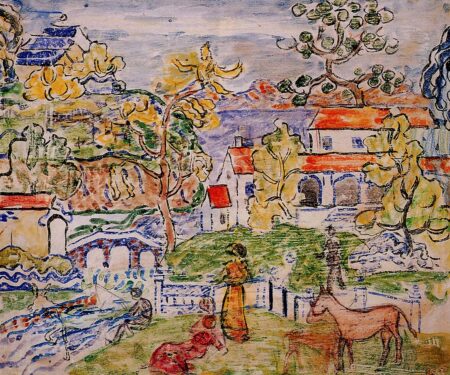 Figures and Donkeys (also known as Fantasy with Horse) – Maurice Prendergast Maurice Prendergast