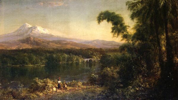 Personnages dans un paysage d’Équateur – Frederic Edwin Church Frederic Edwin Church