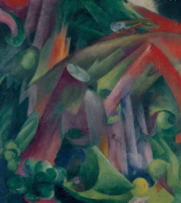 Dans une forêt avec un oiseau – Franz Marc Franz Marc 70x70