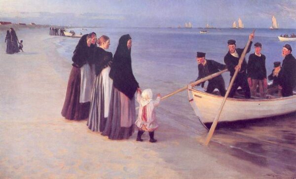 Pêcheurs à Skagen – Peder Severin Kroyer Peder Severin Krøyer 105x70