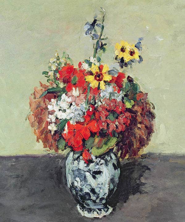 Fleurs dans un vase de Delft – Paul Cézanne Paul Cézanne 70x85