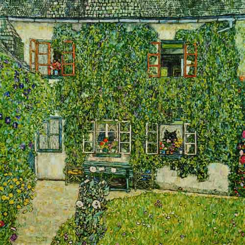 Maison forestière à Weissenbach sur l’Attersee – Gustav Klimt Gustav Klimt 70x70