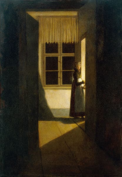 Femme avec la lanterne – Caspar David Friedrich Caspar David Friedrich 70x105