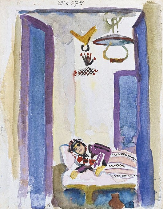 Femme sur un divan – August Macke August Macke 70x85