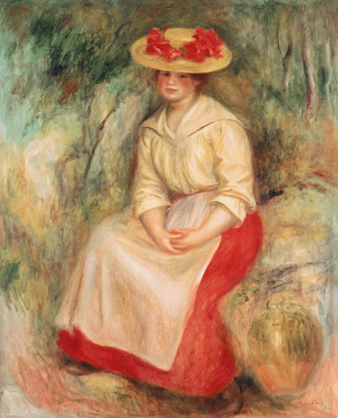 Gabrielle dans un chapeau de paille – Pierre-Auguste Renoir Pierre-Auguste Renoir 70x85