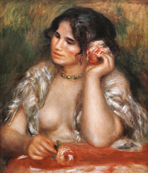 Gabrielle à la rose – Pierre-Auguste Renoir Pierre-Auguste Renoir 70x85