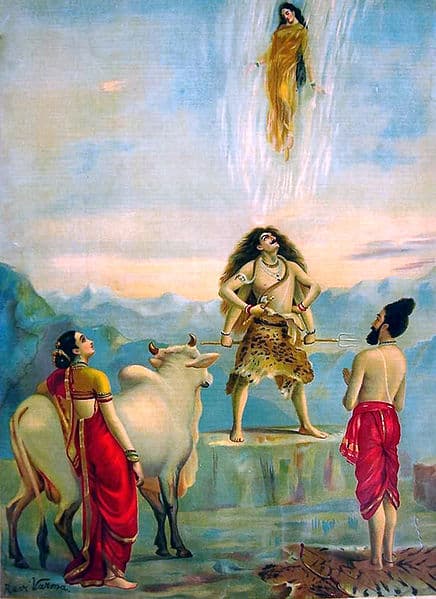 Ganga Avataran or Descent of Ganga – Raja Ravi Varma Raja Ravi Varma