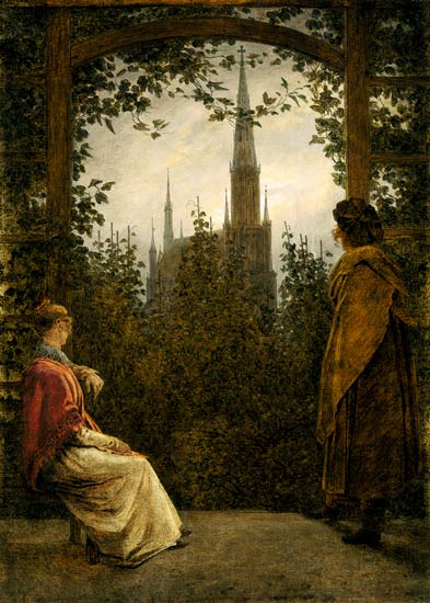 Frondaison de jardin – Caspar David Friedrich Caspar David Friedrich 70x105