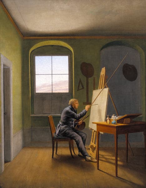 George Friedrich Kersting dans l’atelier de – Caspar David Friedrich Caspar David Friedrich 70x85