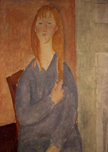 La fille en robe bleue – Amadeo Modigliani 70x105