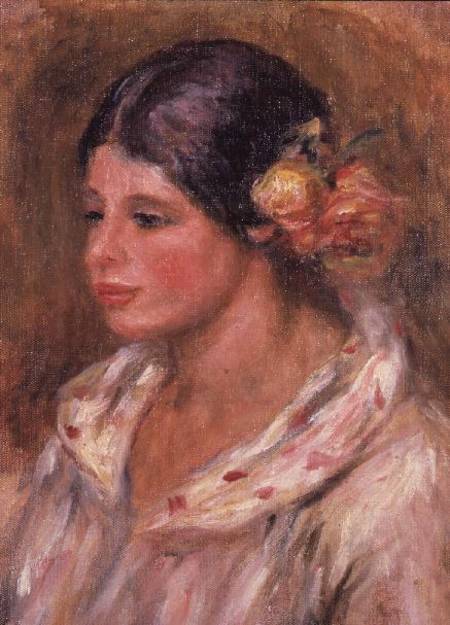 Fille avec des roses dans les cheveux – Pierre-Auguste Renoir Pierre-Auguste Renoir 70x105