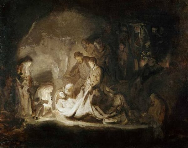 Mise au tombeau du Christ – Rembrandt van Rijn Rembrandt van Rijn 85x75