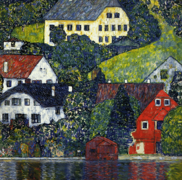 Maisons à Unterach sur l’Attersee – Gustav Klimt Gustav Klimt 70x70