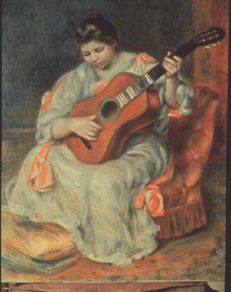 Femme Jouant de la Guitare – Pierre-Auguste Renoir Pierre-Auguste Renoir 70x85