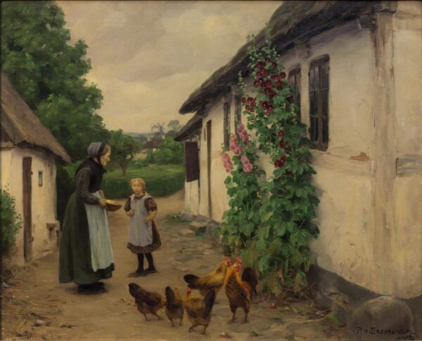 La visite de grand-mère – Hans Andersen Brendekilde Andersen Brendekilde 85x75