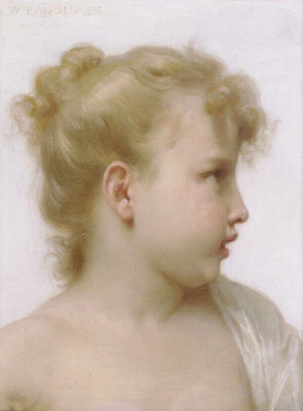 Tête d’une petite fille – William Bouguereau William Bouguereau 70x105