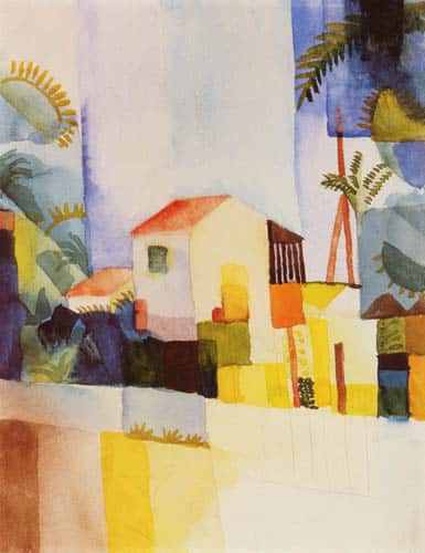 La maison claire – August Macke August Macke 70x85