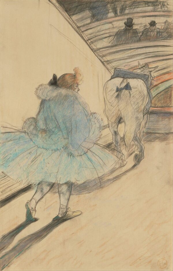 Au cirque : entrée sur la piste – Toulouse Lautrec Henri de Toulouse-Lautrec 70x105