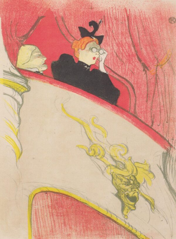 La Loge au masque d’or – Toulouse Lautrec Henri de Toulouse-Lautrec 70x105