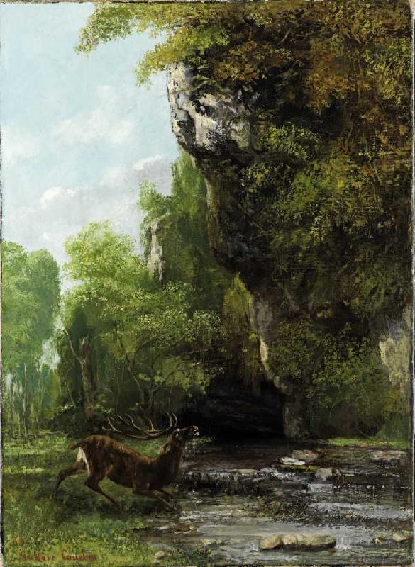 Cerf en détresse – Gustave Courbet Gustave Courbet 70x105