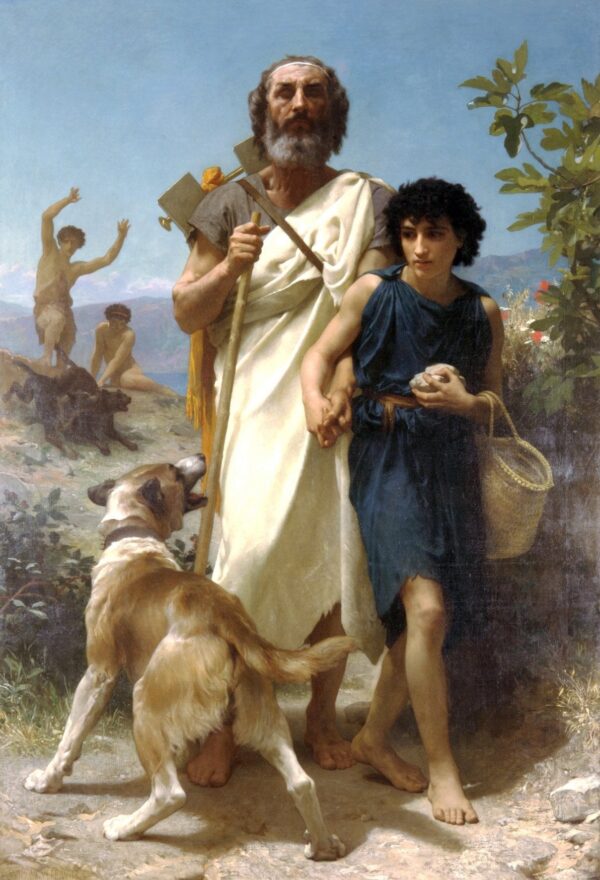 Homère et son guide – William Bouguereau William Bouguereau 70x105