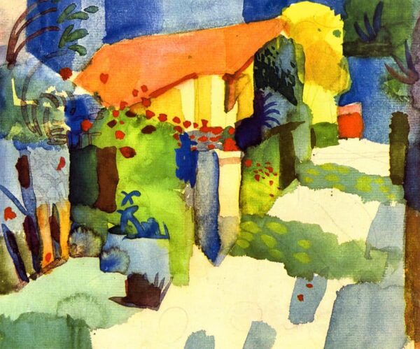 Maison dans le jardin (détail) – August Macke August Macke 85x75