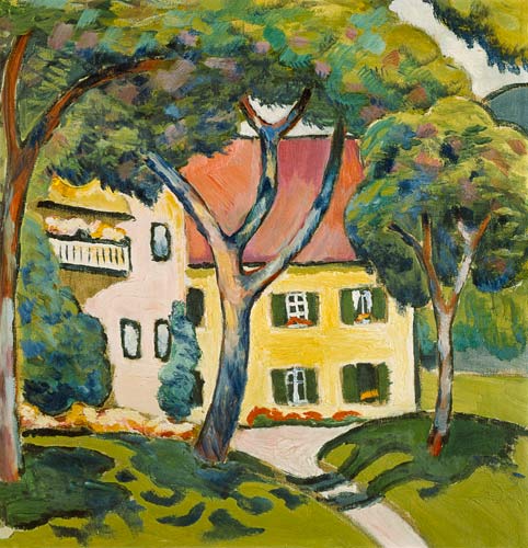 Maison dans un paysage – August Macke August Macke 70x70