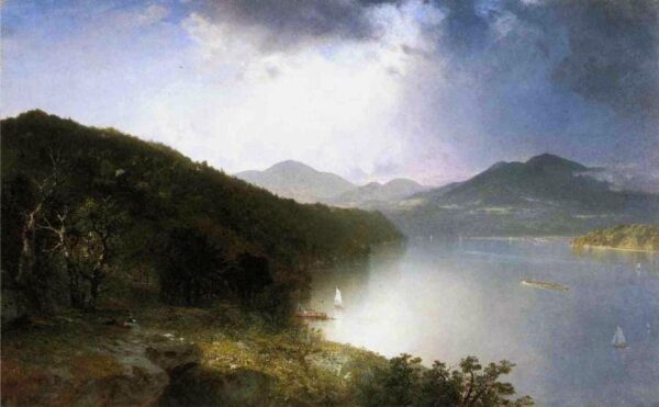 Rivière Hudson – John Frederick Kensett John Frederick Kensett 105x70