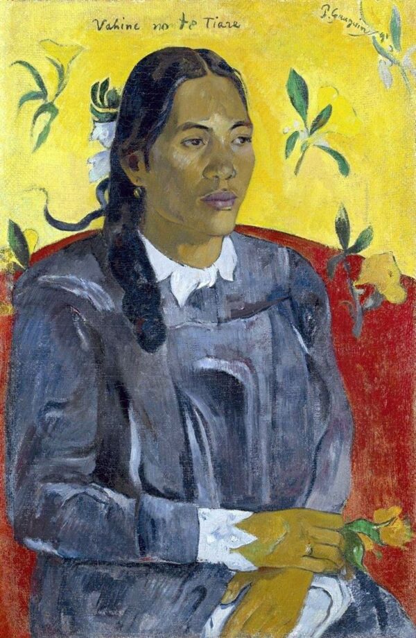 Femme avec une fleur – Paul Gauguin Paul Gauguin 70x105