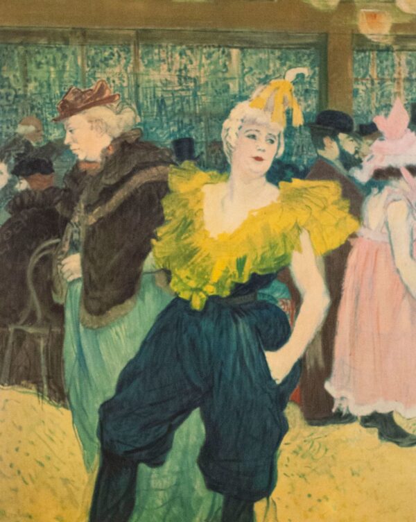 La clownesse cha-u-kao au moulin rouge – Toulouse Lautrec Henri de Toulouse-Lautrec 70x85