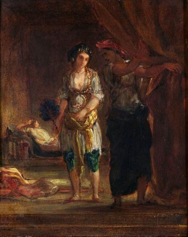 Intérieur d’un Harem à Oran – Eugène Delacroix Eugène Delacroix 70x85