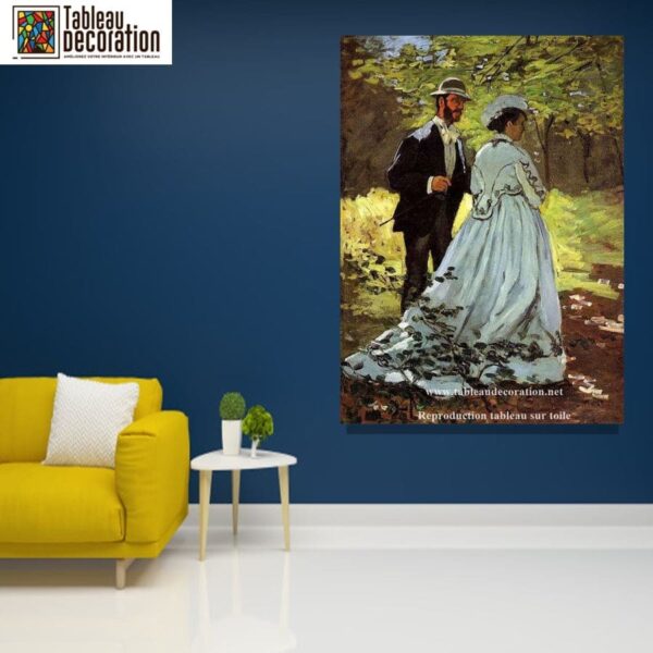 Les Promeneurs – Tableau Monet Claude Monet 70x105 5