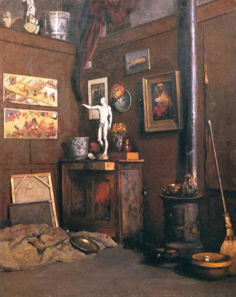 Intérieur d’un studio – Caillebotte Gustave Caillebotte 70x85