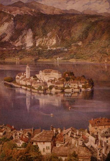 Isola San Giulio, lac d’Orta – Edward Poynter Edward Poynter 70x105