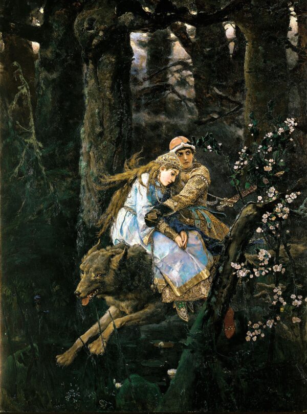 Ivan Tsarevich chevauchant le loup gris – Viktor Vasnetsov Viktor Vasnetsov